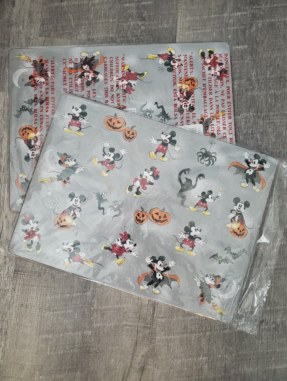 Pottery Barn Kids Halloween Mickey Mouse Place Mats -  Set Of 3